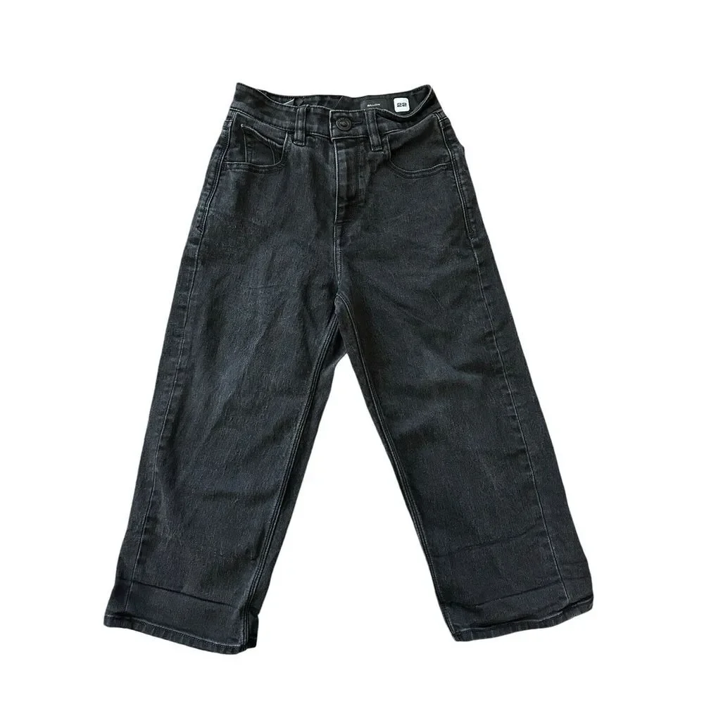 Volcom Men's Billow‎ Loose Fit Black Jeans Size 22 Denim
